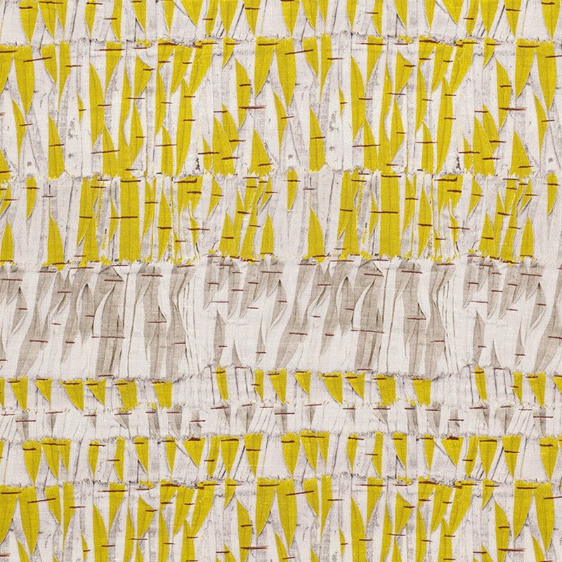 Kit Kemp Willow Linen Fabric in Lemon